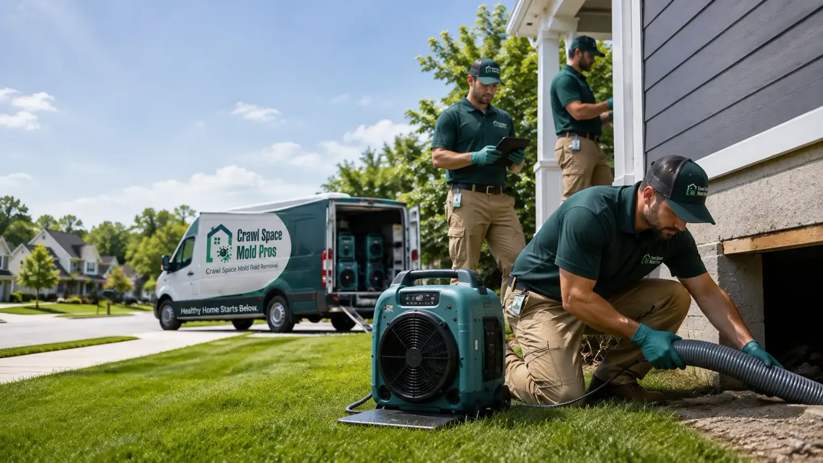 Crawl Space Mold Removal in Langlois, OR